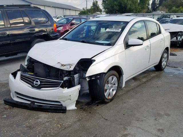 3N1AB6AP6AL602132 - 2010 NISSAN SENTRA 2.0 WHITE photo 2