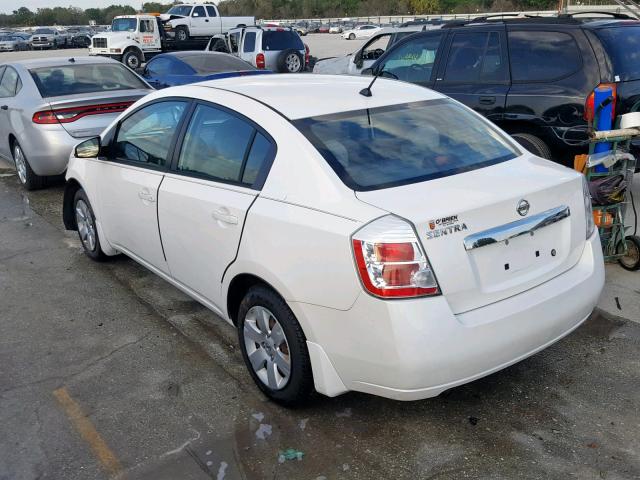 3N1AB6AP6AL602132 - 2010 NISSAN SENTRA 2.0 WHITE photo 3