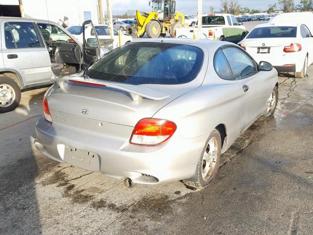 KMHJG35F71U231997 - 2001 HYUNDAI TIBURON SILVER photo 4