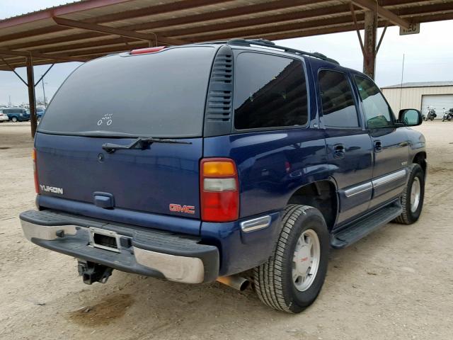 1GKEC13Z72R176768 - 2002 GMC YUKON BLUE photo 4