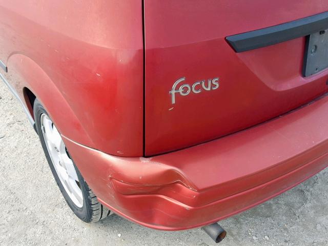 3FAHP31381R139891 - 2001 FORD FOCUS ZX3 RED photo 9