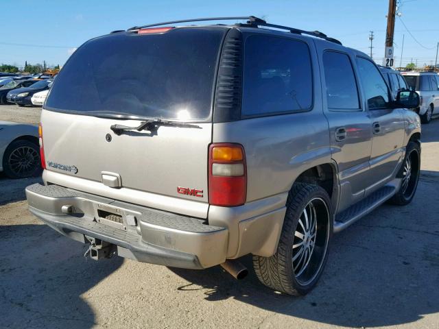 1GKEK63U21J182706 - 2001 GMC DENALI GOLD photo 4