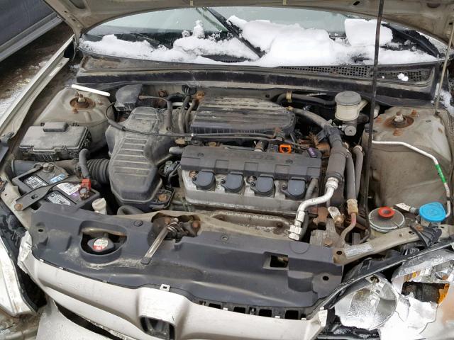 2HGES16544H526725 - 2004 HONDA CIVIC LX GOLD photo 7