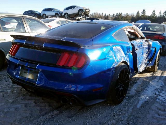 1FA6P8JZ7H5525269 - 2017 FORD MUSTANG SH BLUE photo 4