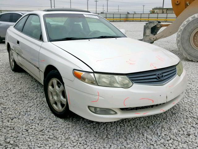 2T1CF22P22C566106 - 2002 TOYOTA CAMRY SOLA WHITE photo 1