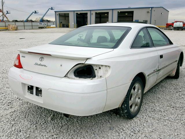 2T1CF22P22C566106 - 2002 TOYOTA CAMRY SOLA WHITE photo 4