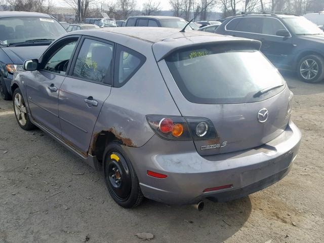 JM1BK343851233196 - 2005 MAZDA 3 HATCHBAC GRAY photo 3