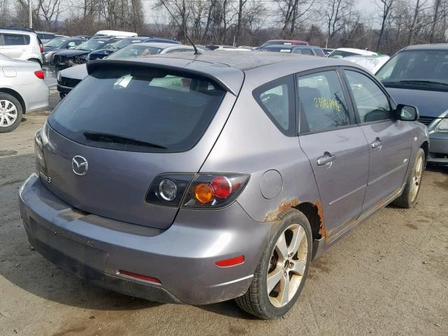 JM1BK343851233196 - 2005 MAZDA 3 HATCHBAC GRAY photo 4