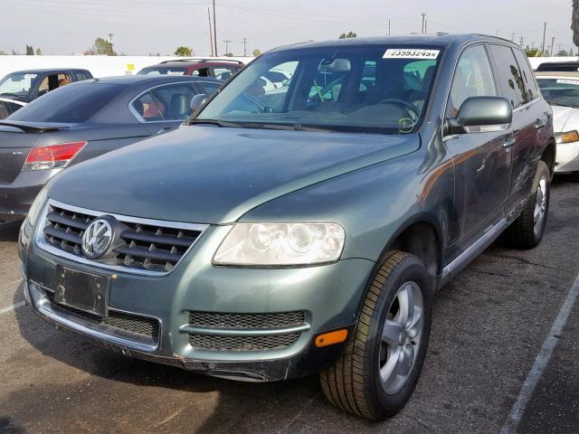 WVGCM77L94D047015 - 2004 VOLKSWAGEN TOUAREG 4. GREEN photo 2