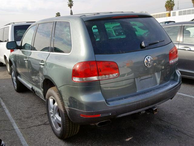 WVGCM77L94D047015 - 2004 VOLKSWAGEN TOUAREG 4. GREEN photo 3