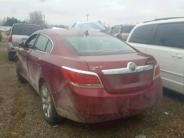 1G4GD5EG8AF145836 - 2010 BUICK LACROSSE C BURGUNDY photo 3