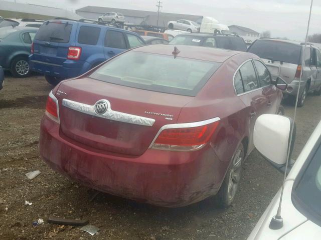 1G4GD5EG8AF145836 - 2010 BUICK LACROSSE C BURGUNDY photo 4