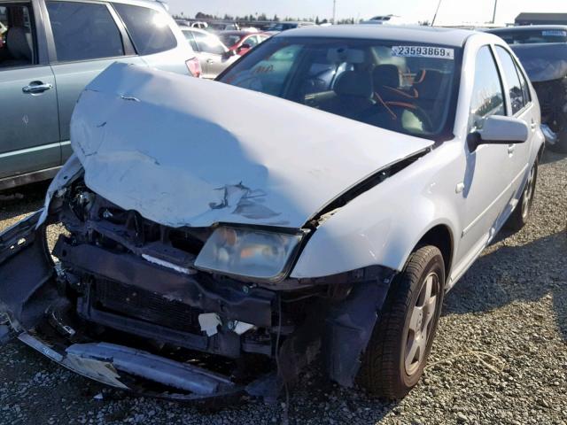 3VWSK69M72M172647 - 2002 VOLKSWAGEN JETTA GLS WHITE photo 2