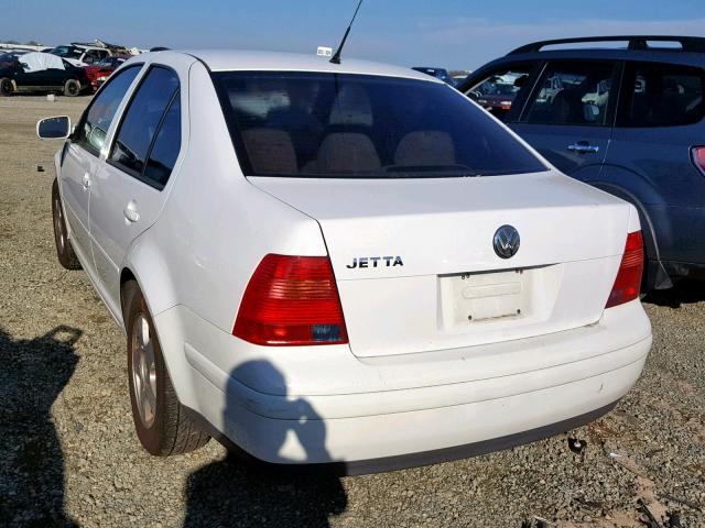 3VWSK69M72M172647 - 2002 VOLKSWAGEN JETTA GLS WHITE photo 3