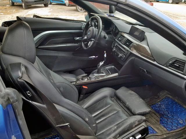 WBA3T3C52G5A41823 - 2016 BMW 435 I BLUE photo 5