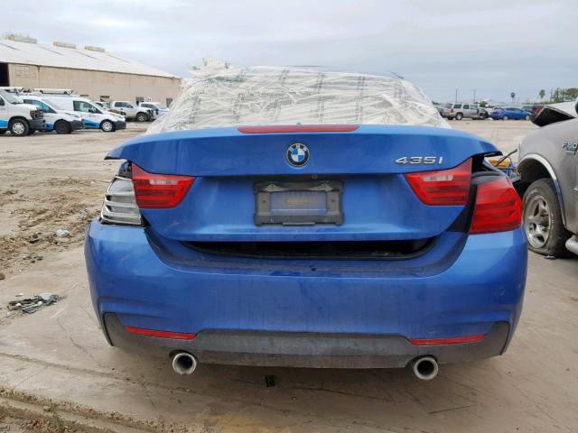 WBA3T3C52G5A41823 - 2016 BMW 435 I BLUE photo 9