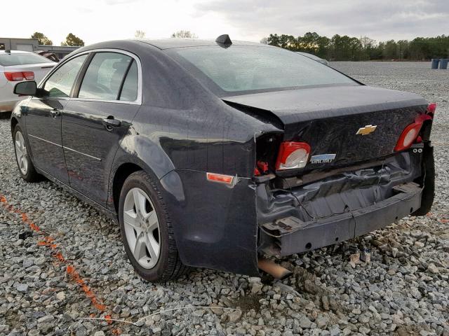 1G1ZB5E00CF136548 - 2012 CHEVROLET MALIBU LS BLACK photo 3