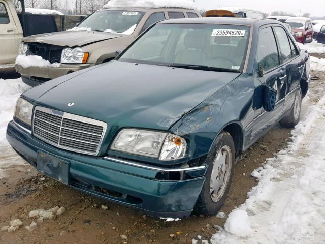 WDBHA28E6VA510199 - 1997 MERCEDES-BENZ C 280 GREEN photo 2