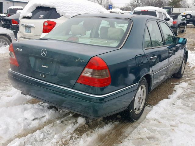 WDBHA28E6VA510199 - 1997 MERCEDES-BENZ C 280 GREEN photo 4