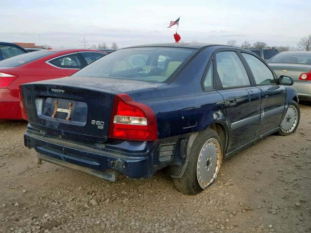 YV1TS94D711206253 - 2001 VOLVO S80 BLUE photo 4