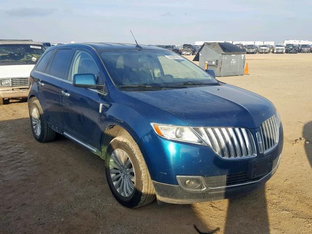 2LMDJ6JK8BBJ00950 - 2011 LINCOLN MKX TURQUOISE photo 1