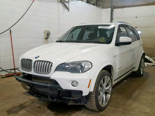 5UXFE8C5XAL311788 - 2010 BMW X5 XDRIVE4 WHITE photo 2