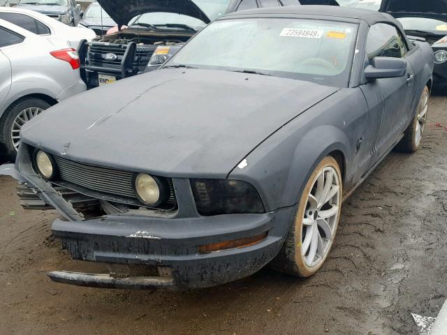 1ZVHT84N595107444 - 2009 FORD MUSTANG BLACK photo 2