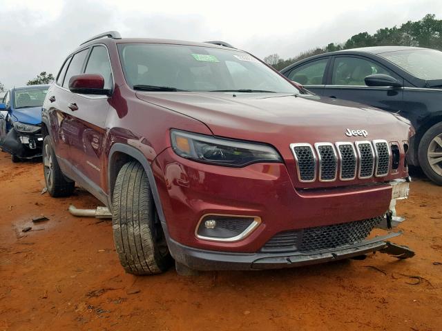 1C4PJLDB6KD183926 - 2019 JEEP CHEROKEE L MAROON photo 1