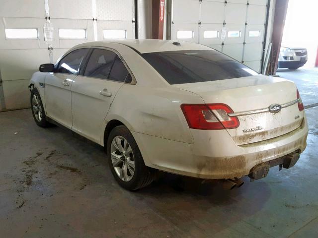 1FAHP2EW9CG135213 - 2012 FORD TAURUS SEL WHITE photo 3