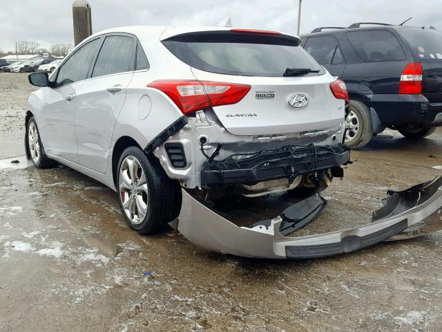 KMHD35LE5DU105270 - 2013 HYUNDAI ELANTRA GT SILVER photo 3