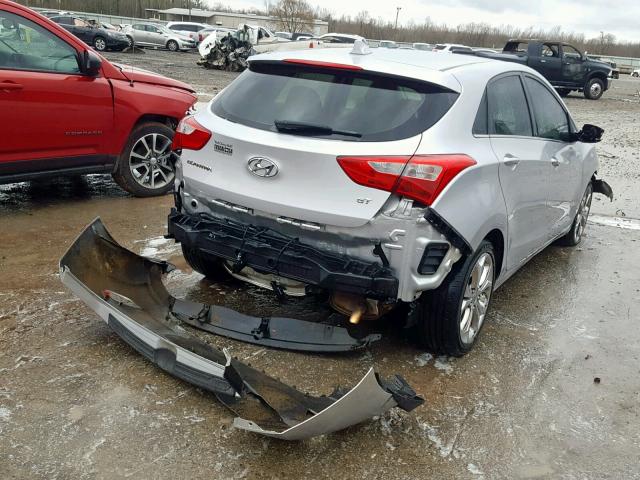 KMHD35LE5DU105270 - 2013 HYUNDAI ELANTRA GT SILVER photo 4