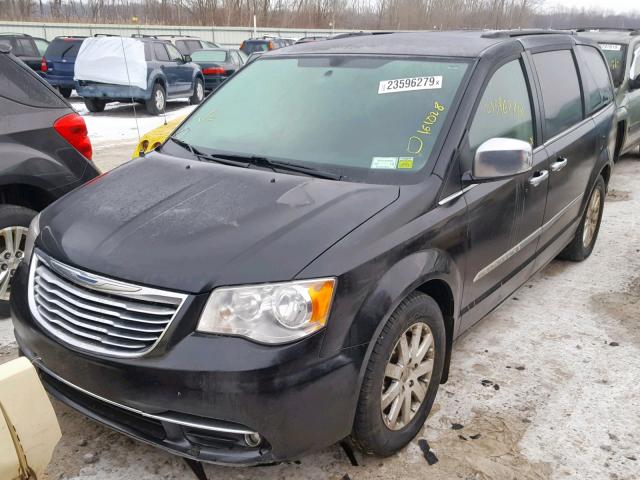 2C4RC1CG4CR401834 - 2012 CHRYSLER TOWN & COU BLACK photo 2