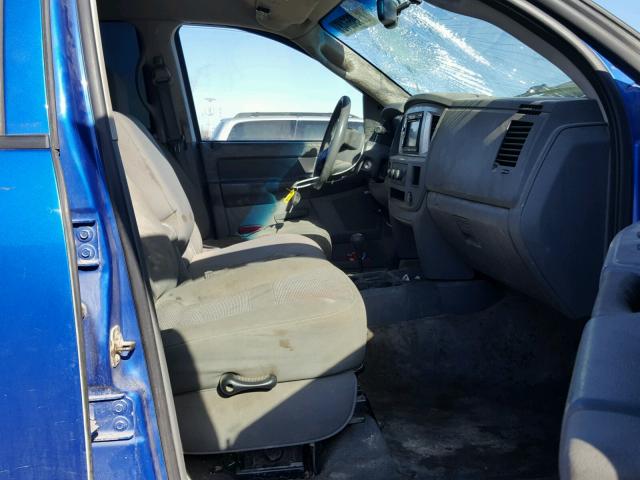 3D7KS28C67G721707 - 2007 DODGE RAM 2500 S BLUE photo 5