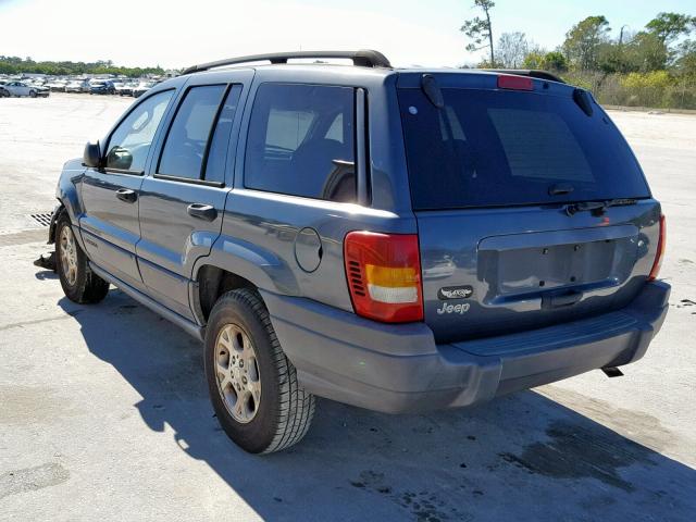 1J4GX48S23C504327 - 2003 JEEP GRAND CHER BLUE photo 3