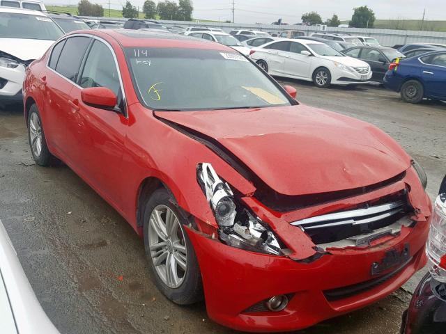 JN1CV6AR4DM352658 - 2013 INFINITI G37 RED photo 1