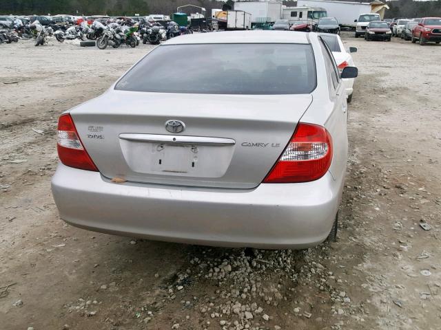 4T1BE32K53U773341 - 2003 TOYOTA CAMRY LE SILVER photo 9