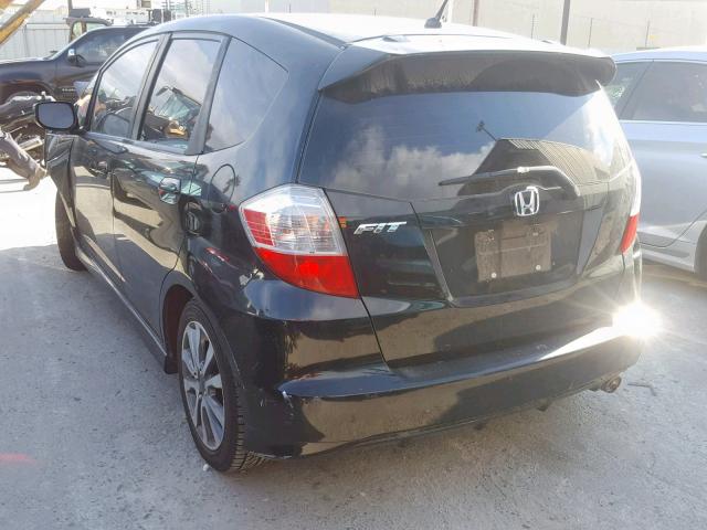 JHMGE8H54DC052717 - 2013 HONDA FIT SPORT BLACK photo 3