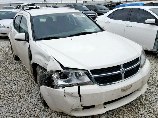 1B3CC1FB8AN230409 - 2010 DODGE AVENGER EX WHITE photo 1