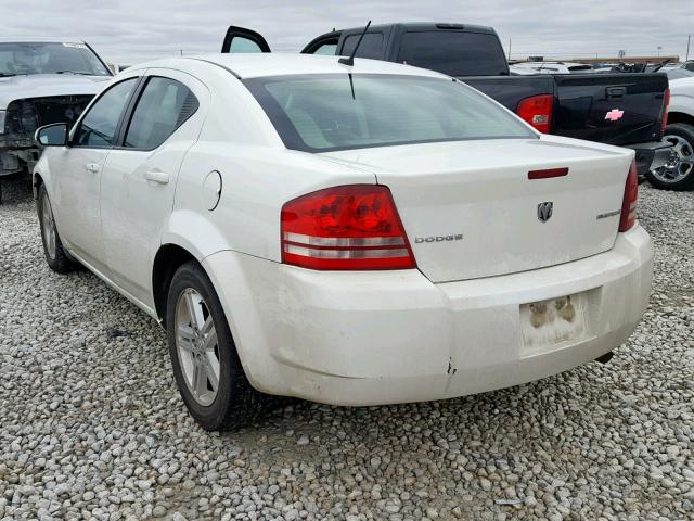 1B3CC1FB8AN230409 - 2010 DODGE AVENGER EX WHITE photo 3