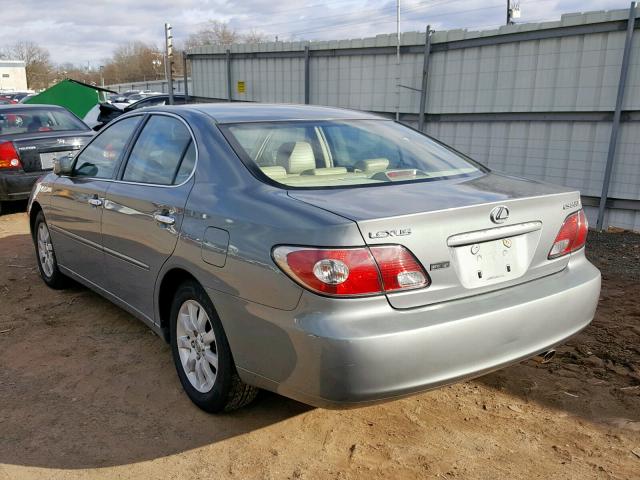 JTHBF30G730138398 - 2003 LEXUS ES 300 SILVER photo 3