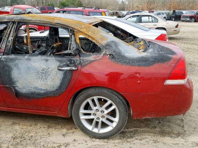 2G1WU583489175324 - 2008 CHEVROLET IMPALA LTZ RED photo 10