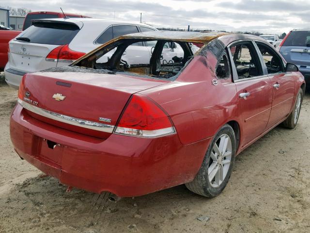 2G1WU583489175324 - 2008 CHEVROLET IMPALA LTZ RED photo 4