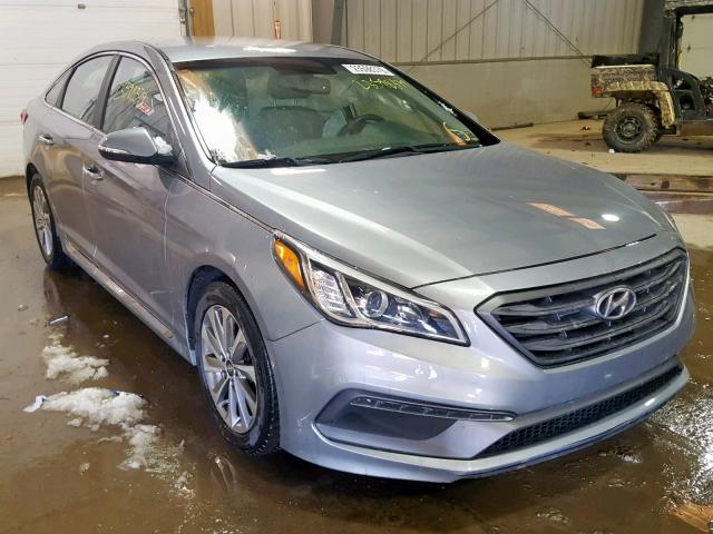 5NPE34AF7FH090444 - 2015 HYUNDAI SONATA SPO SILVER photo 1