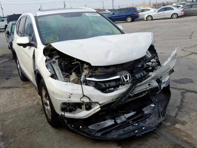 5J6RM3H7XFL015301 - 2015 HONDA CR-V EXL WHITE photo 1