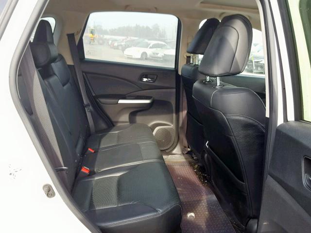 5J6RM3H7XFL015301 - 2015 HONDA CR-V EXL WHITE photo 6