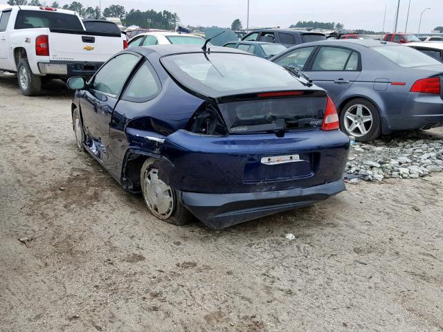 JHMZE14765S000116 - 2005 HONDA INSIGHT BLUE photo 3