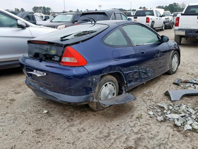 JHMZE14765S000116 - 2005 HONDA INSIGHT BLUE photo 4