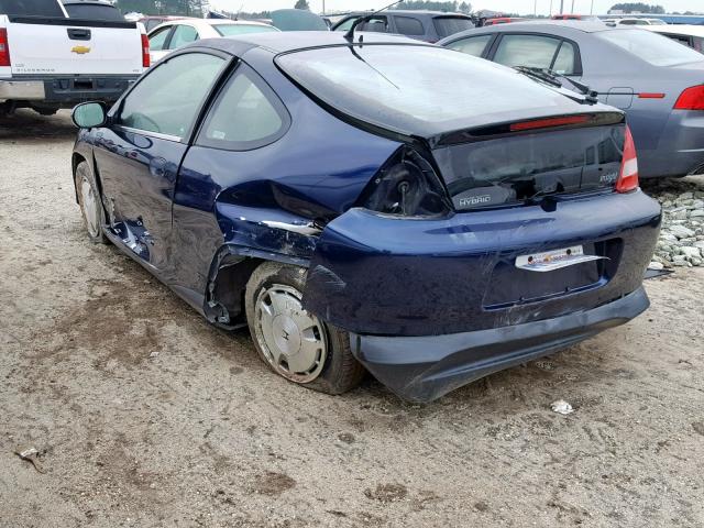 JHMZE14765S000116 - 2005 HONDA INSIGHT BLUE photo 9