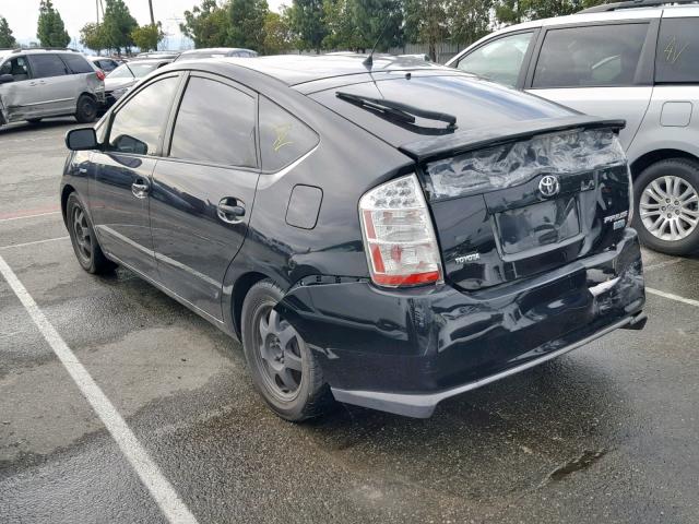 JTDKB20U077561088 - 2007 TOYOTA PRIUS BLACK photo 3
