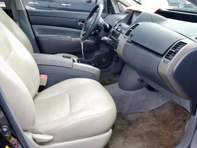 JTDKB20U077561088 - 2007 TOYOTA PRIUS BLACK photo 5